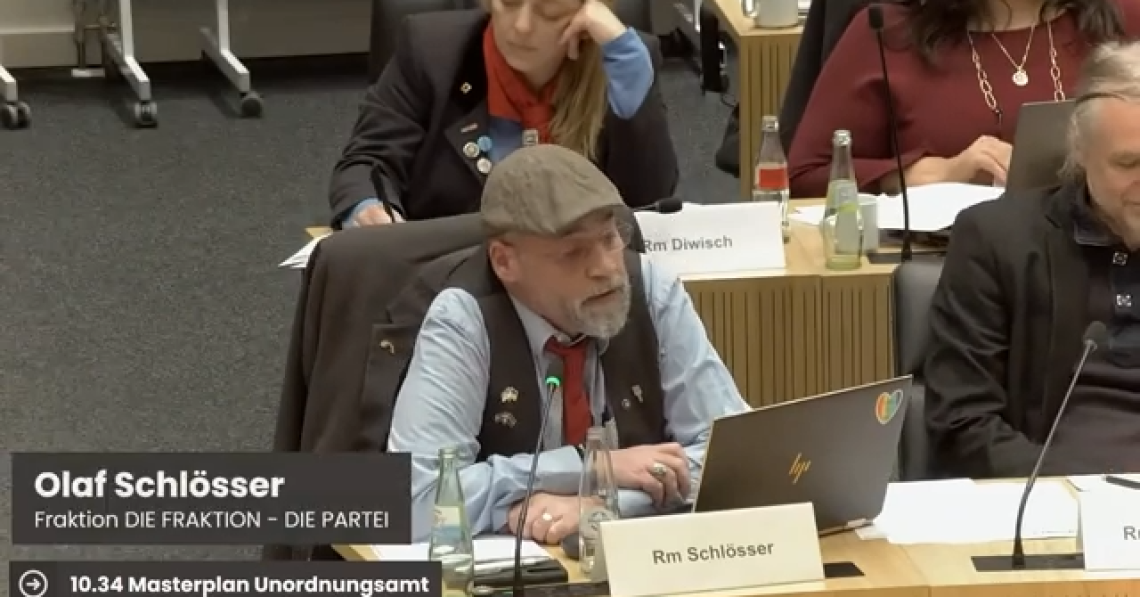 Die PARTEI im Rat der Stadt Dortmund – Rede zum Unordnungsamt 0-13 screenshot